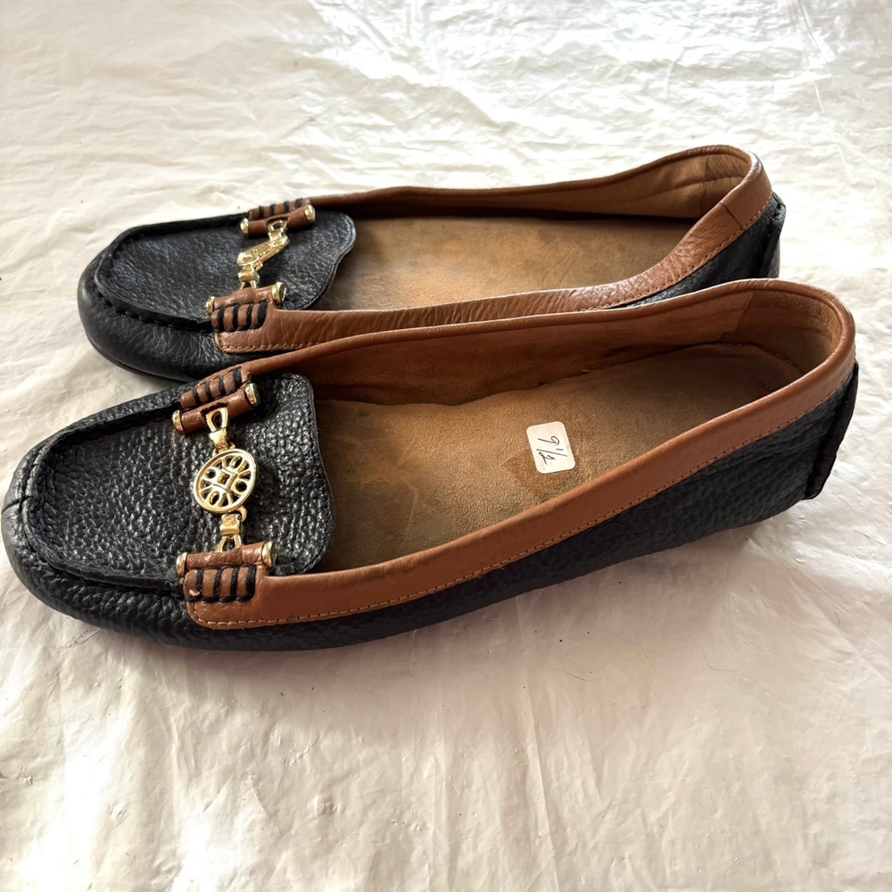 Aerosoles Nuwlywed black leather Loafers SZ 9.5 M Worn 2X Indoors - Picture 12 of 12